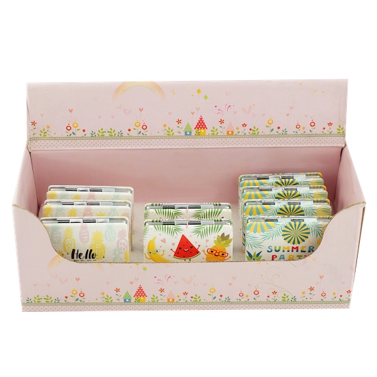 Custom Printed Square PU Leather Compact Mirror - view 5