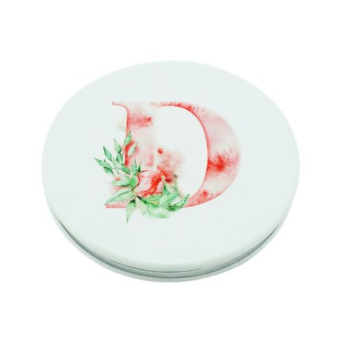 Custom Printed 70mm Round PU Leather Compact Mirror - view 7