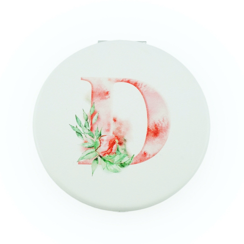 Custom Printed 70mm Round PU Leather Compact Mirror - view 6