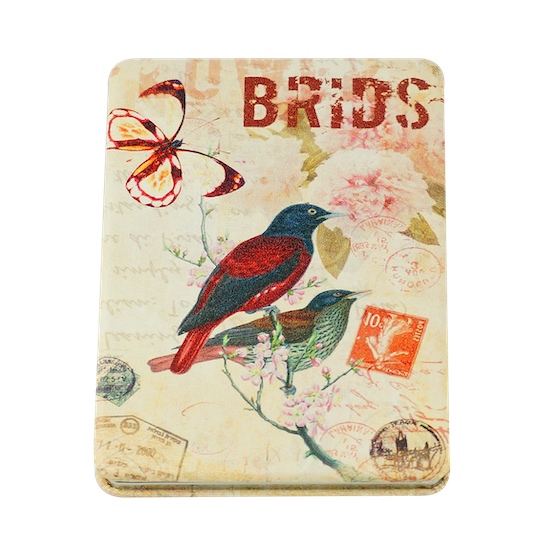 Custom Printed 85 × 60mm Rectangular PU Leather Compact Mirror - view 4