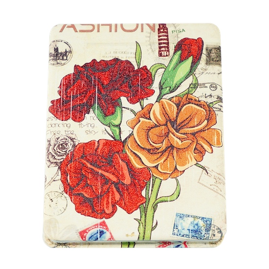 Custom Printed 85 × 60mm Rectangular PU Leather Compact Mirror - view 8