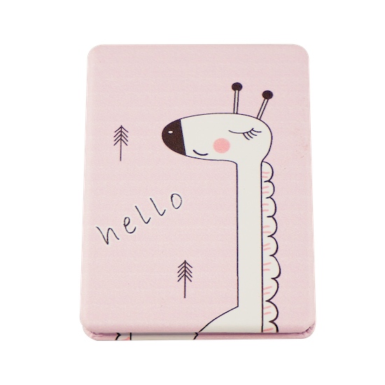 Custom Printed 85 × 60mm Rectangular PU Leather Compact Mirror - view 12