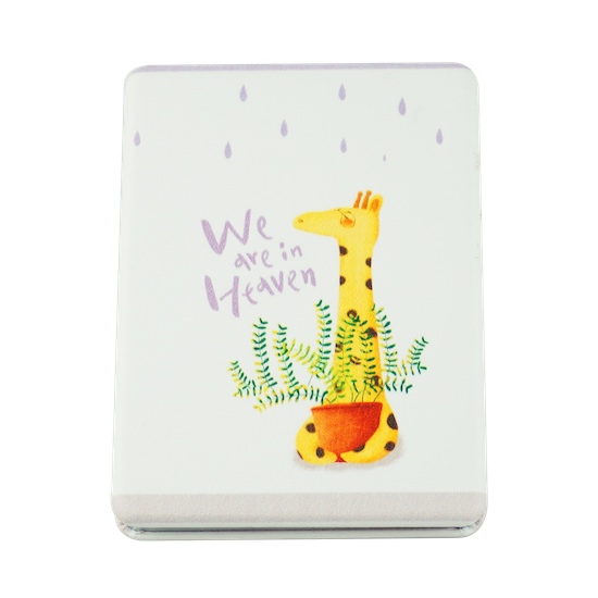 Custom Printed 85 × 60mm Rectangular PU Leather Compact Mirror - view 13