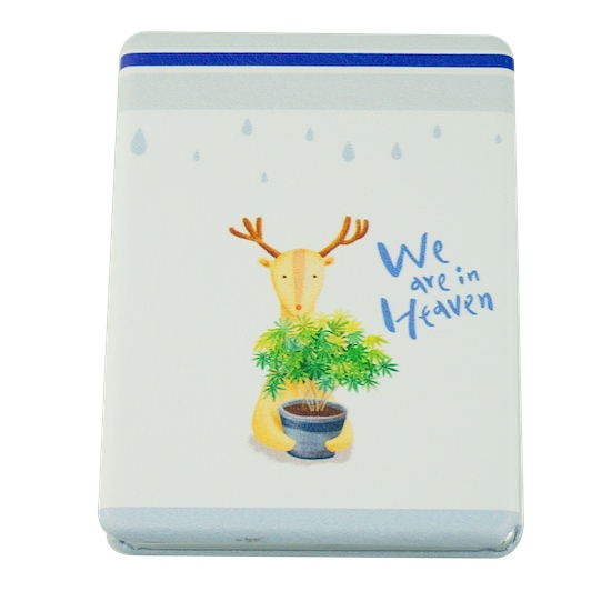 Custom Printed 85 × 60mm Rectangular PU Leather Compact Mirror - view 14