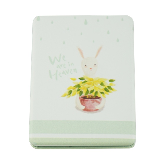 Custom Printed 85 × 60mm Rectangular PU Leather Compact Mirror - view 15