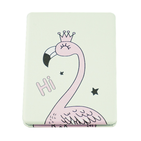 Custom Printed 85 × 60mm Rectangular PU Leather Compact Mirror - view 16