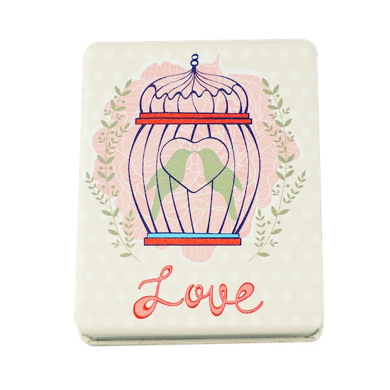 Custom Printed 85 × 60mm Rectangular PU Leather Compact Mirror - view 19