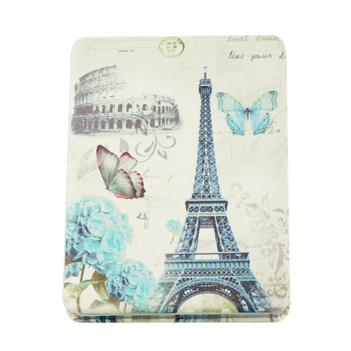 Custom Printed 85 × 60mm Rectangular PU Leather Compact Mirror - view 22