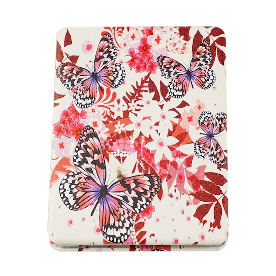 Custom Printed 85 × 60mm Rectangular PU Leather Compact Mirror - view 18