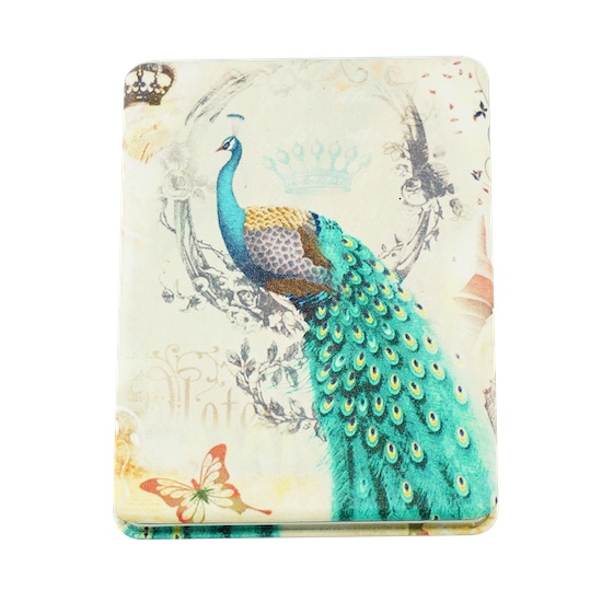Custom Printed 85 × 60mm Rectangular PU Leather Compact Mirror - view 17