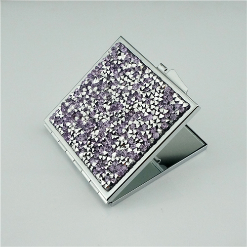 Purple Crushed Crystal Compact Mirror - view 2
