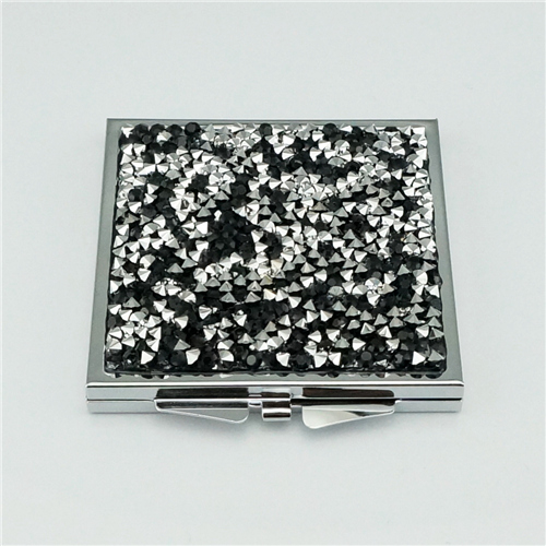 Purple Crushed Crystal Compact Mirror - view 3