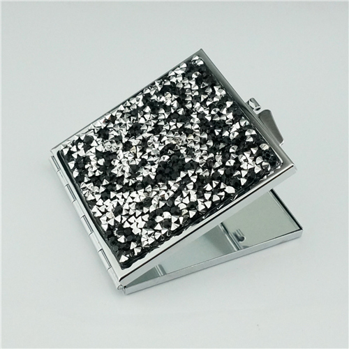 Purple Crushed Crystal Compact Mirror - view 4