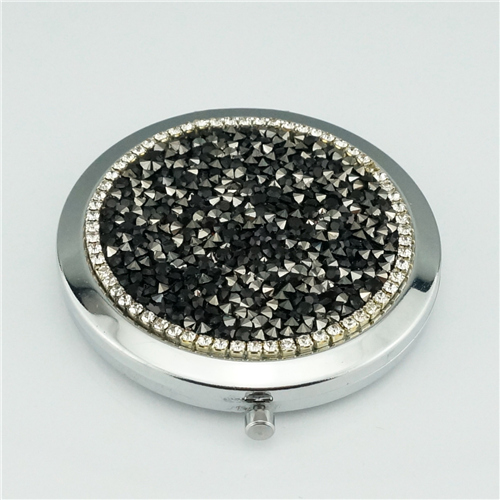 Pink Crushed Crystal Compact Mirror - view 4