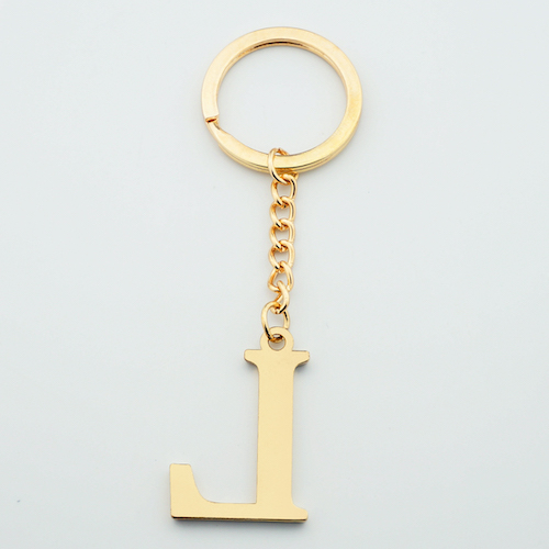 Custom Initial Stainless Steel Keychain