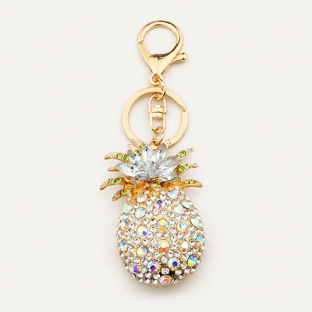 Multicolor Crystal Pineapple Keychain - view 2