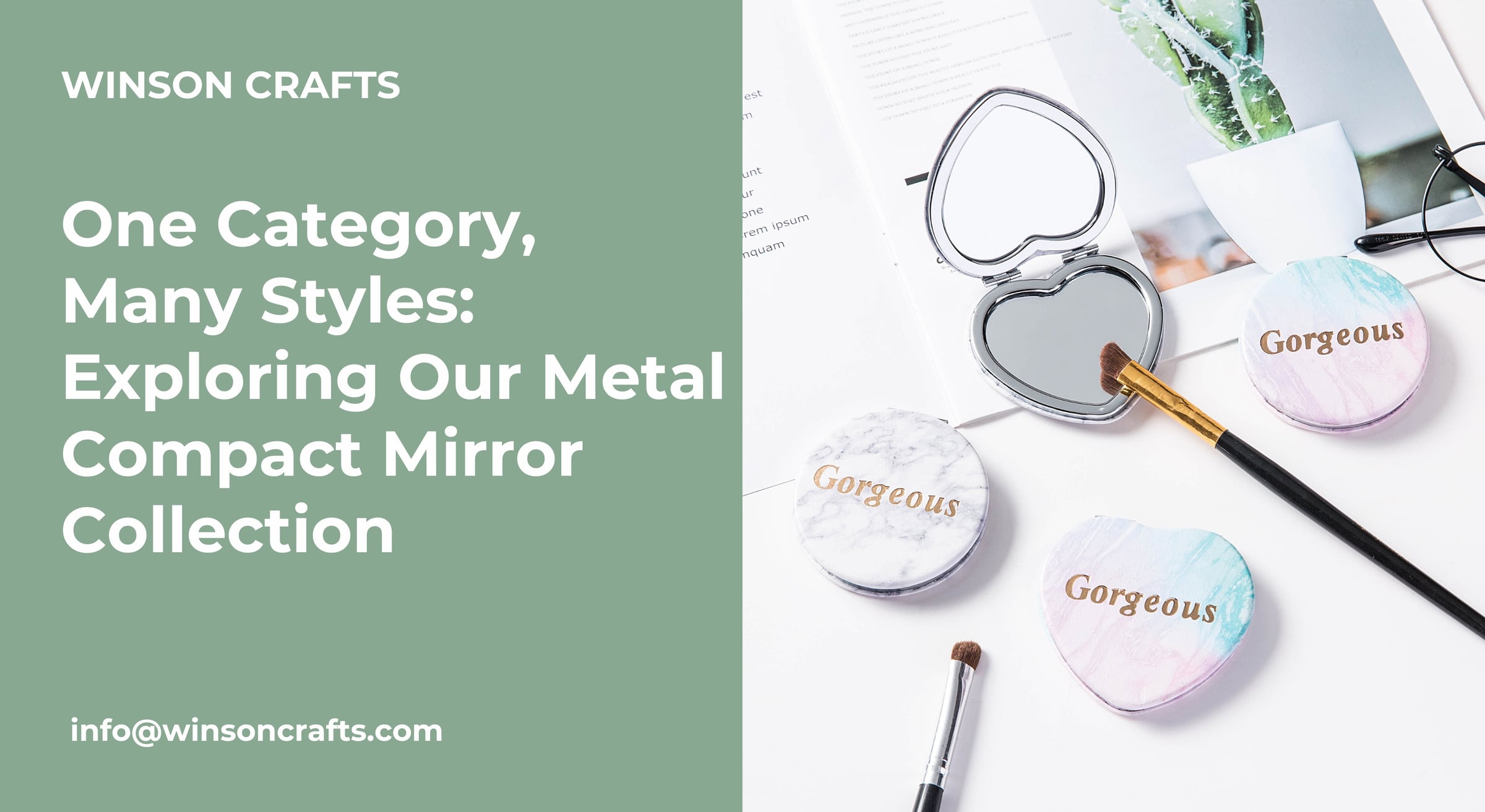 One Category, Many Styles: Exploring Our Metal Compact Mirror Collection