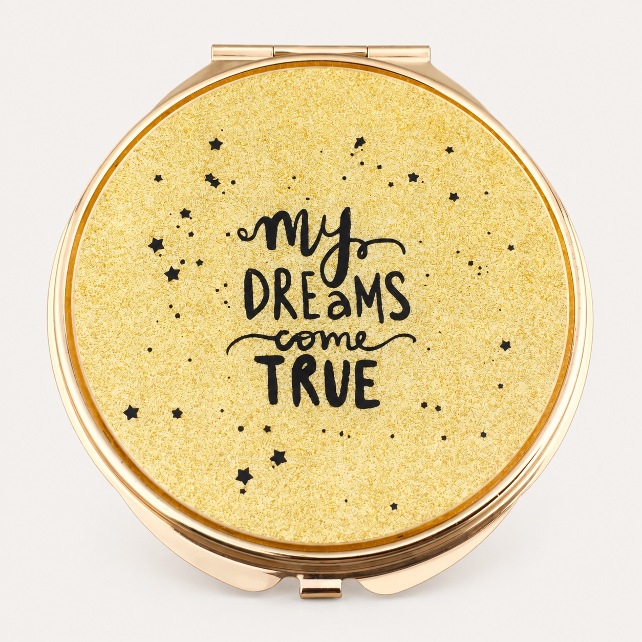 Dreams Come True Glitter Epoxy Compact Mirror