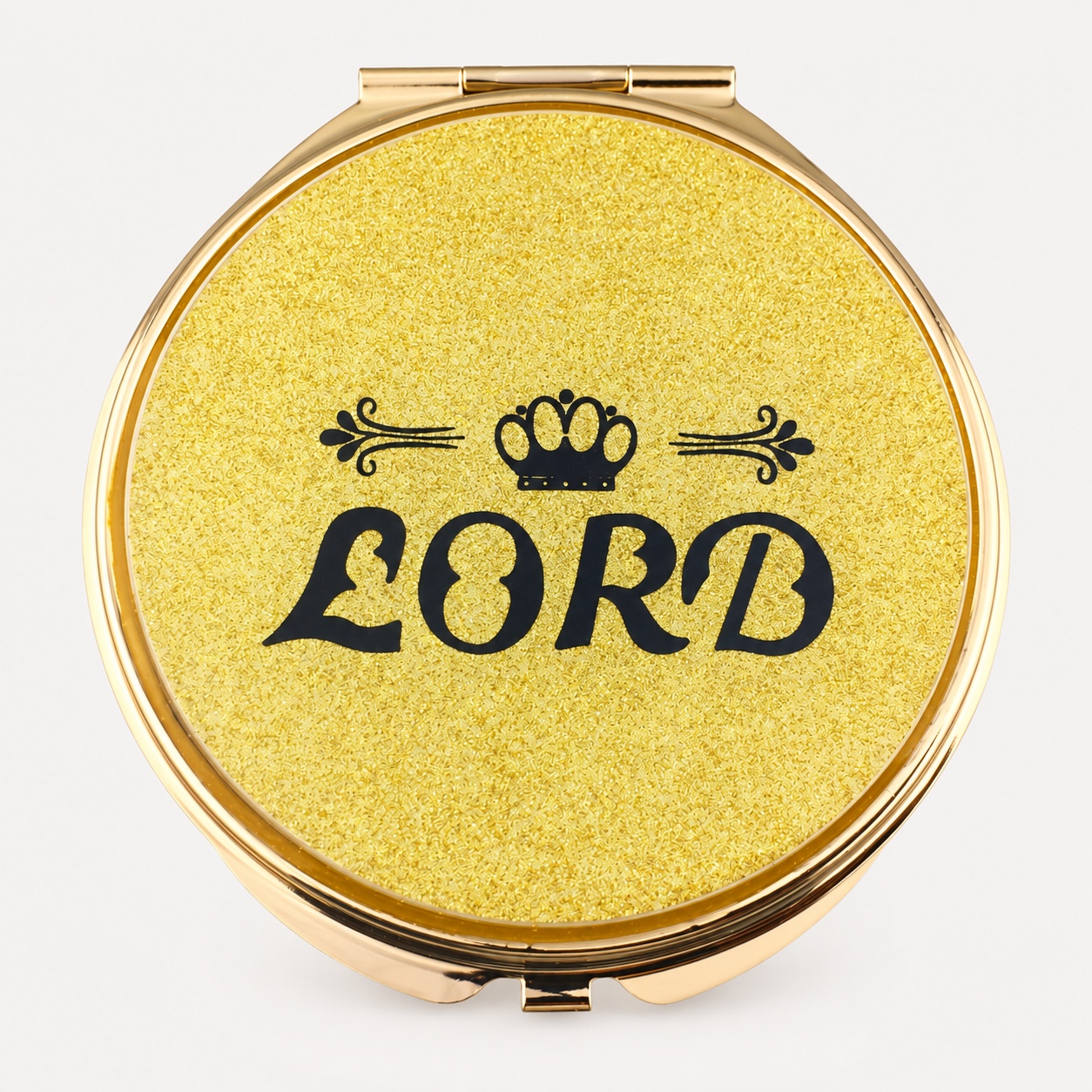 Lord Crown Glitter Epoxy Compact Mirror