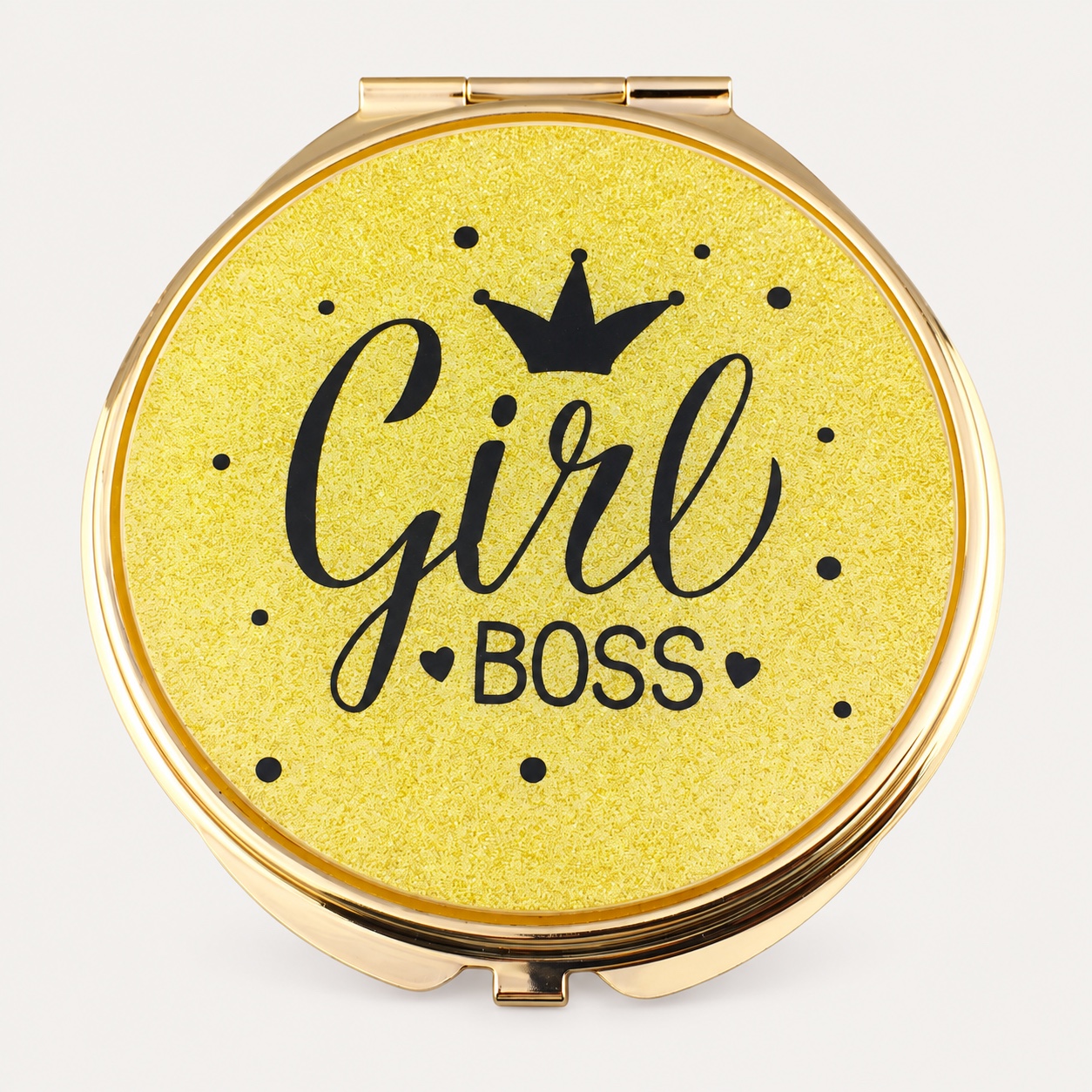 Girl Boss Glitter Epoxy Compact Mirror