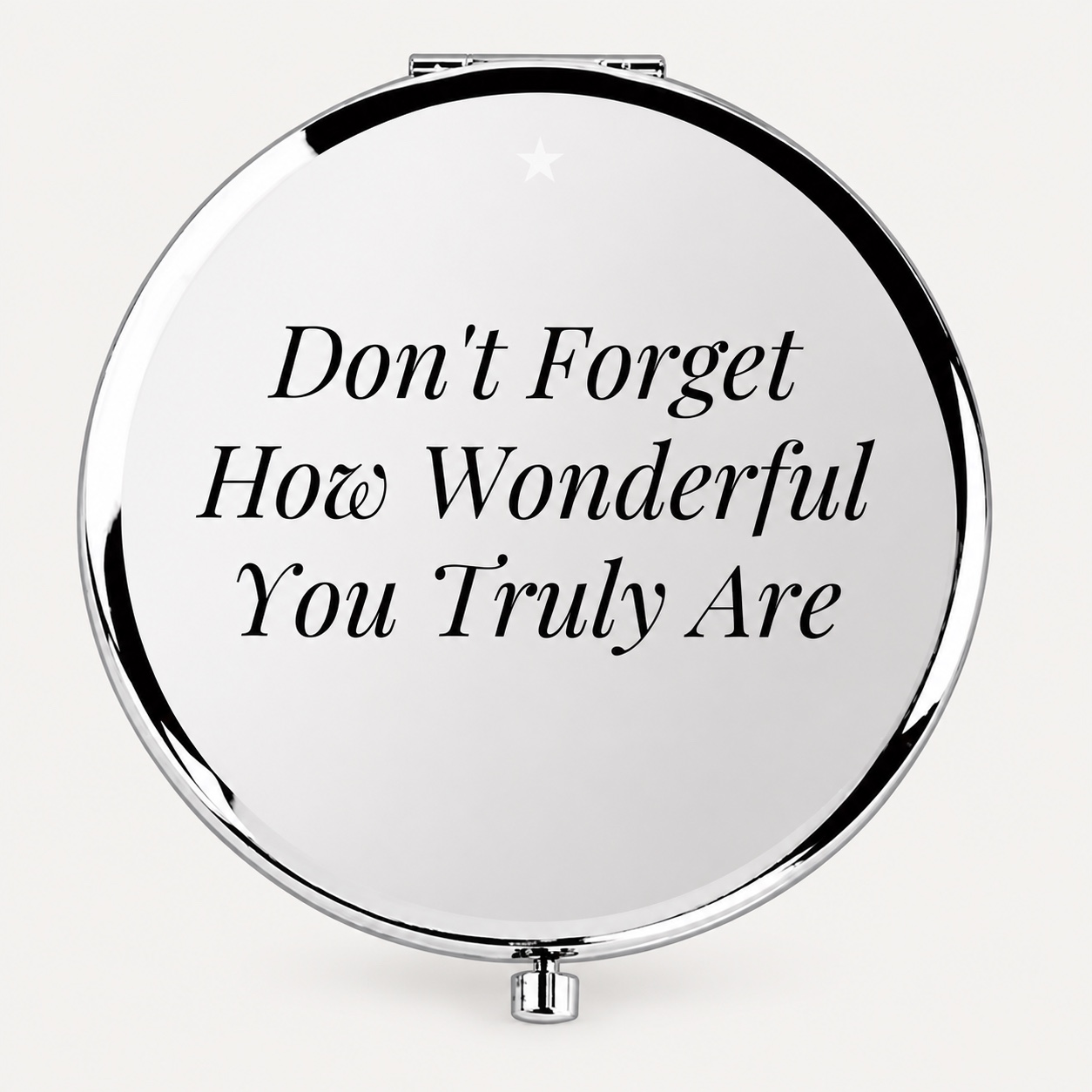 How Wonderful You Are Engraved Compact Mirror