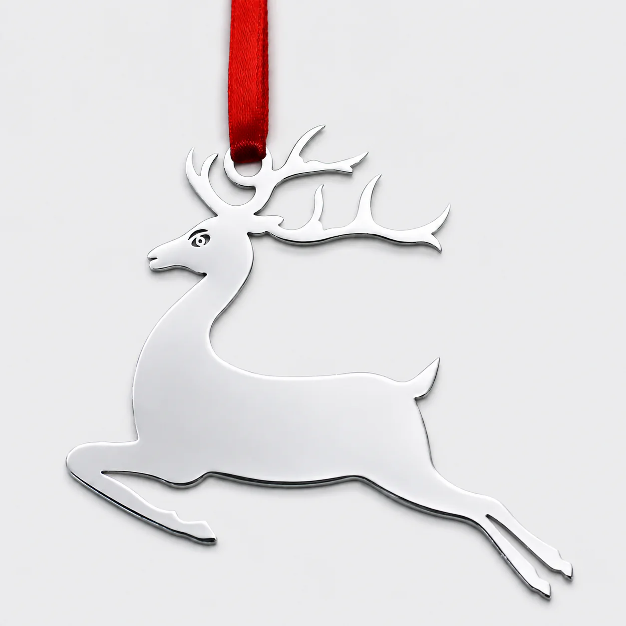 Custom Engraved Leaping Reindeer Ornament