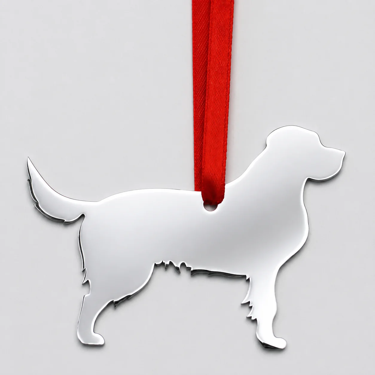 Personalized Dog Stainless Steel Christmas Ornament
