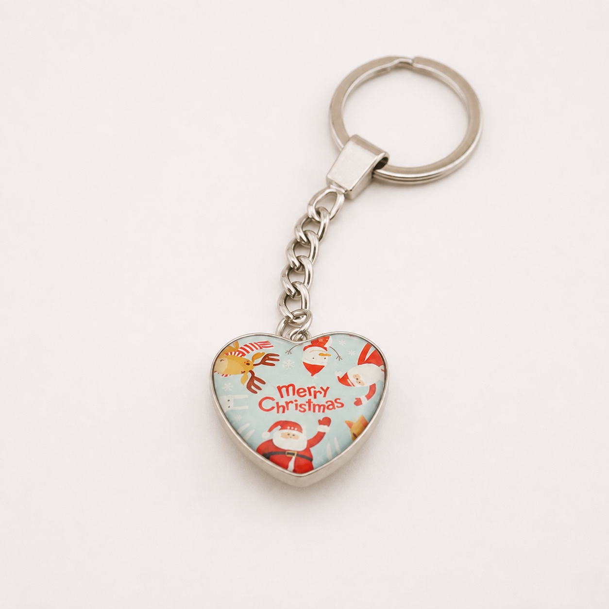 Heart Custom Printed Dome Glass Keychain - view 6