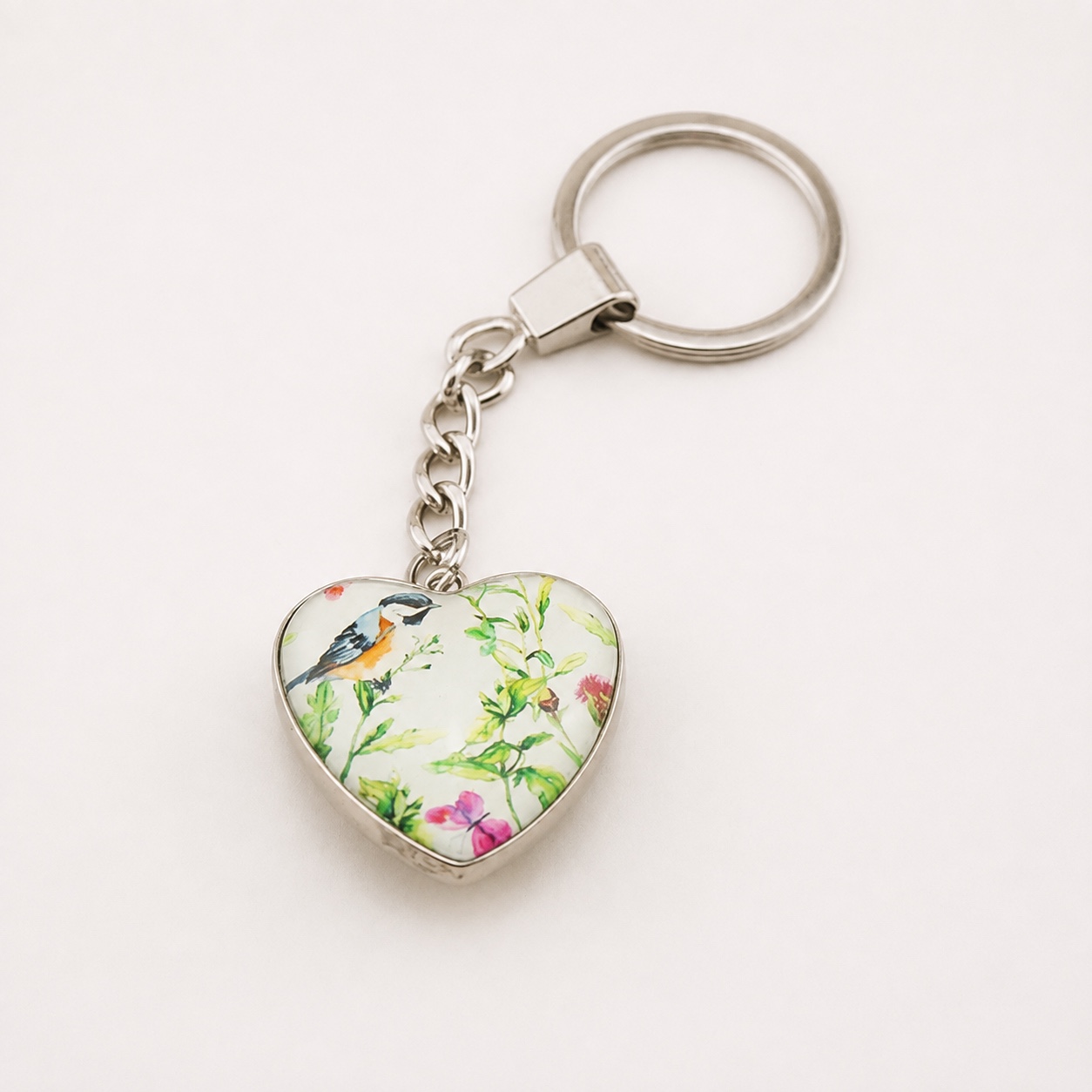 Heart Custom Printed Dome Glass Keychain - view 10