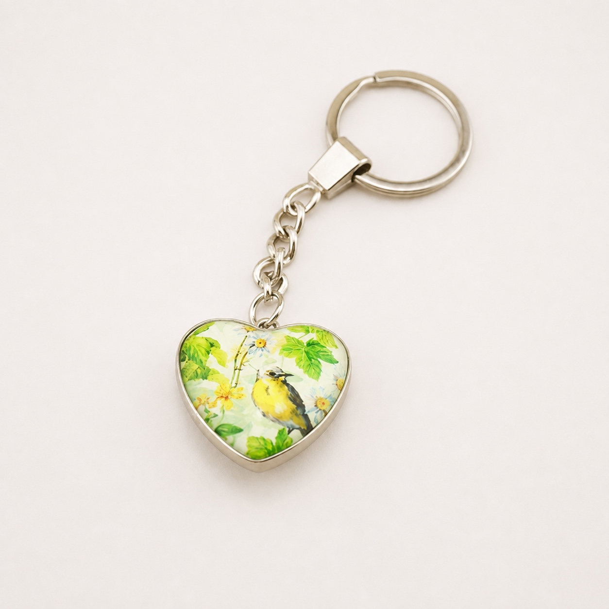Heart Custom Printed Dome Glass Keychain - view 11