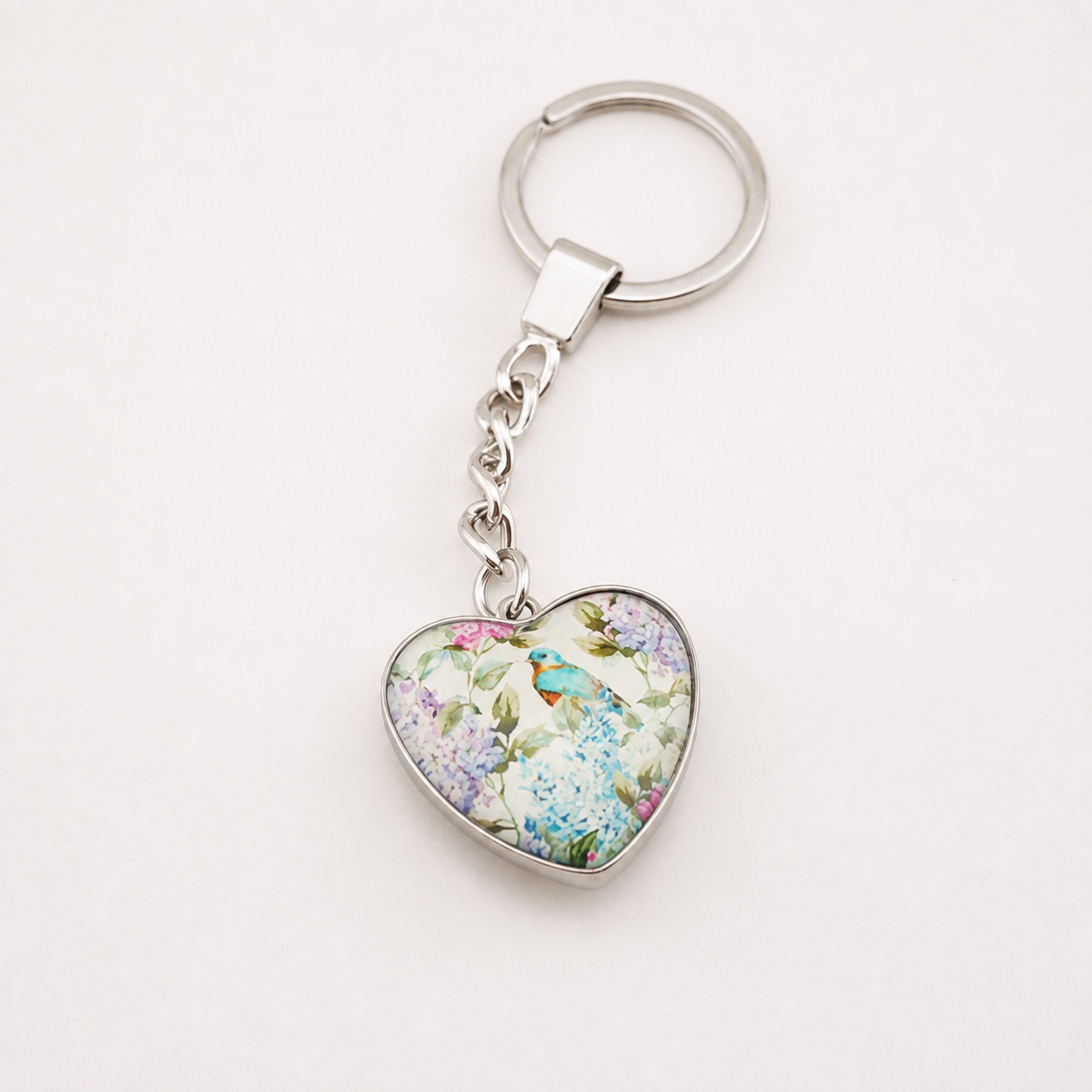 Heart Custom Printed Dome Glass Keychain - view 12