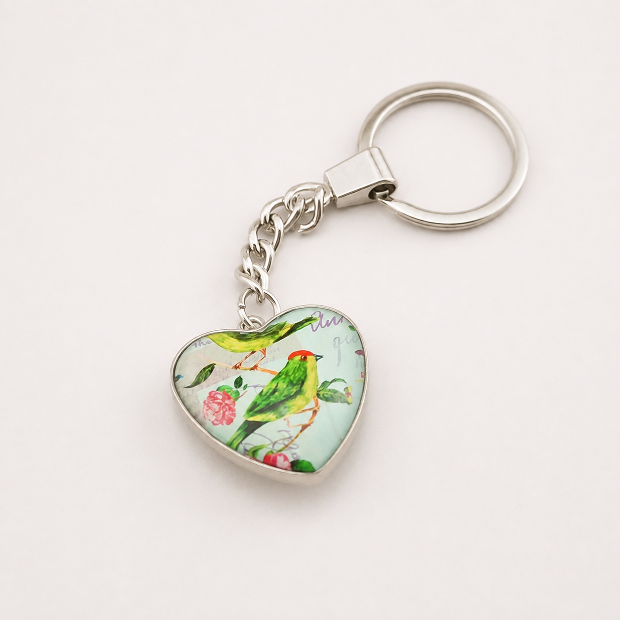 Heart Custom Printed Dome Glass Keychain - view 13