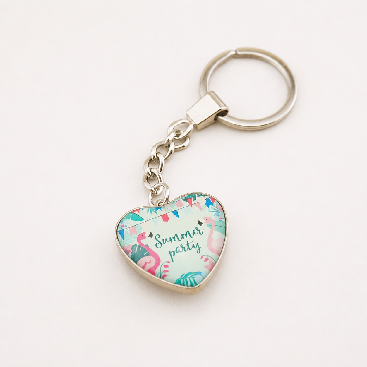 Heart Custom Printed Dome Glass Keychain - view 14