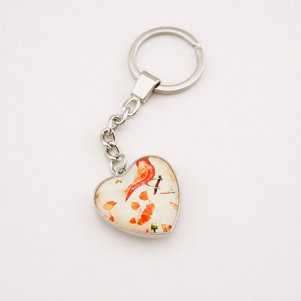 Heart Custom Printed Dome Glass Keychain - view 16