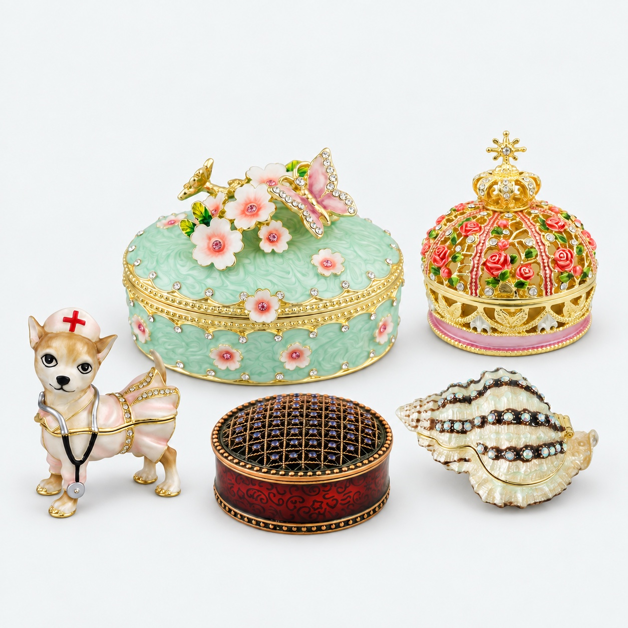 Metal Trinket Boxes