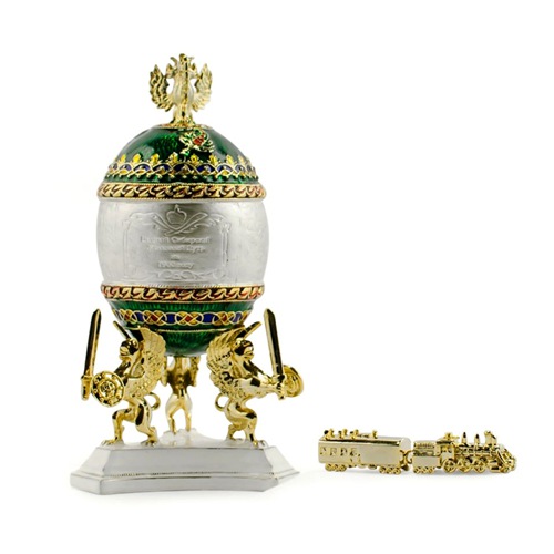 Imperial Crown Train Classic Faberge Egg