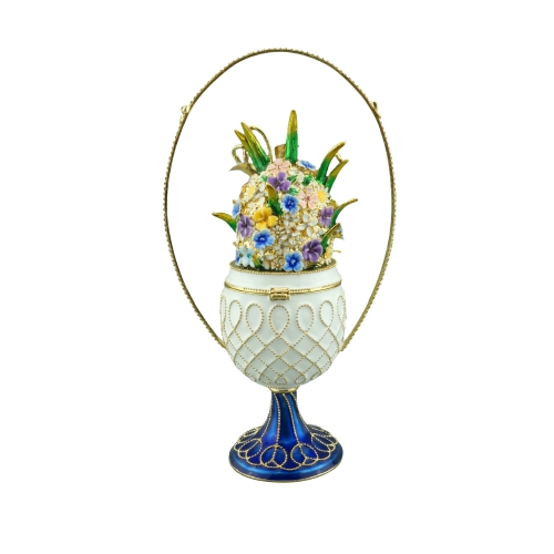 Floral Basket Classic Faberge Egg - view 2