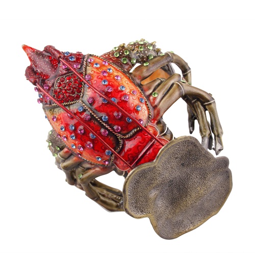 Jeweled Lobster Metal Wine Bottle Holder - view 5