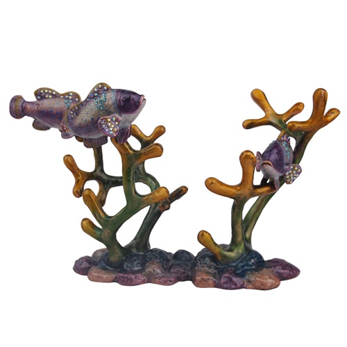 Tropical Fish Coral Reef Metal Wine Bottle Holder - view 2