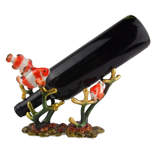 Tropical Fish Coral Reef Metal Wine Bottle Holder - view 3