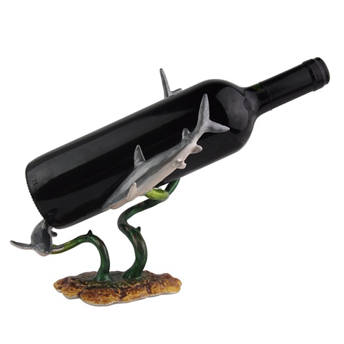 Shark Family Metal Wine Bottle Holder - view 4