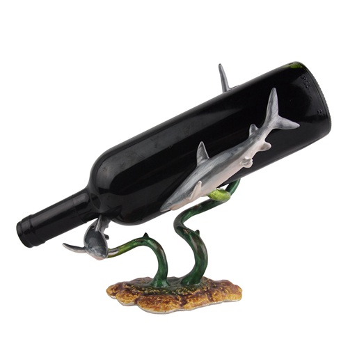 Shark Family Metal Wine Bottle Holder - view 3