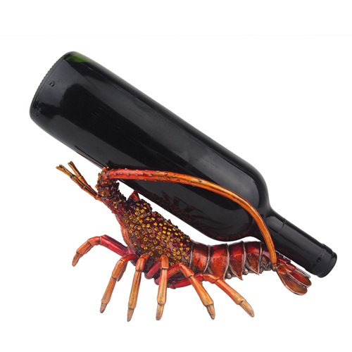 Spiny Lobster Metal Wine Bottle Holder