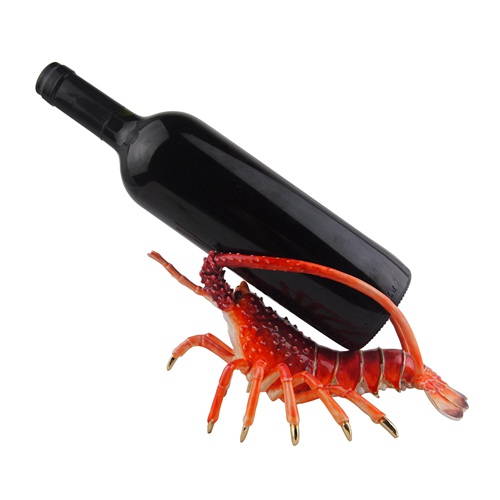 Spiny Lobster Metal Wine Bottle Holder - view 4