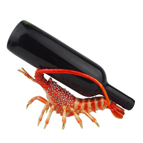 Spiny Lobster Metal Wine Bottle Holder - view 6