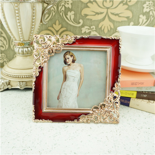 Baroque Scroll Corner Enamel Photo Frame - view 4