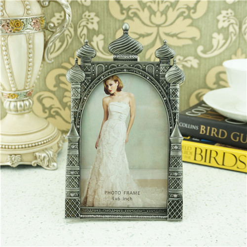 Five-Dome Palace Arch Antique Metal Photo Frame - view 2
