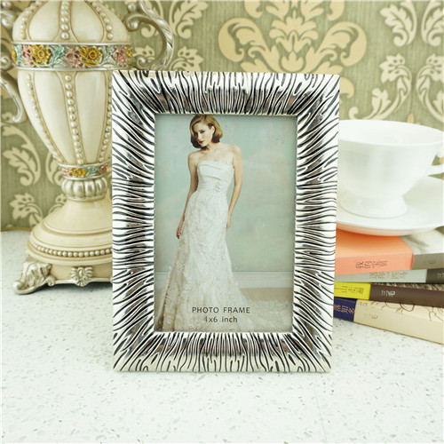 Embossed Antique Silver Sunburst Photo Frame