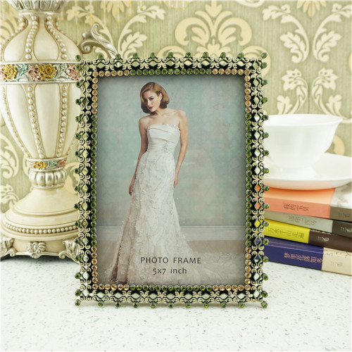 Jeweled Filigree Lace-Edge Photo Frame - view 1