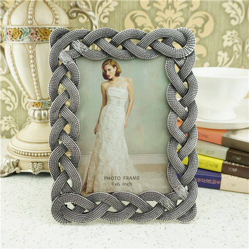Braided Rope Knot Vintage Metal Photo Frame - view 2